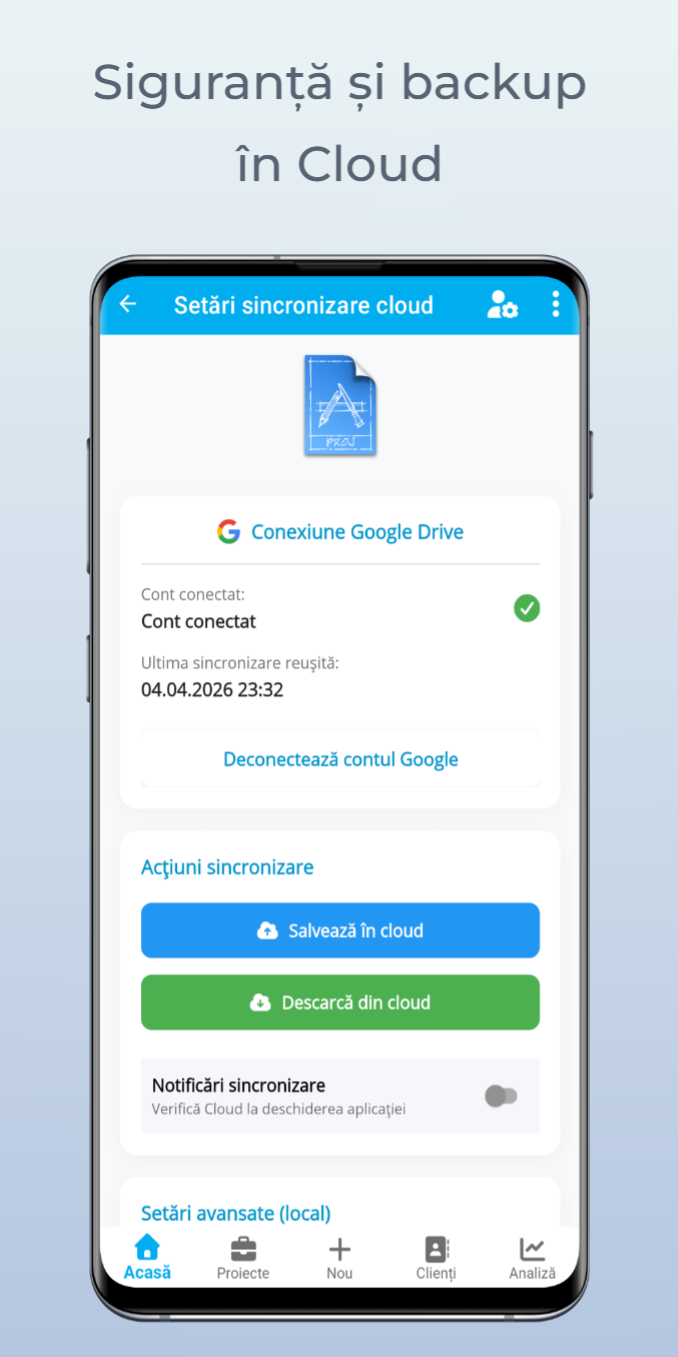 Siguranță și backup în Cloud